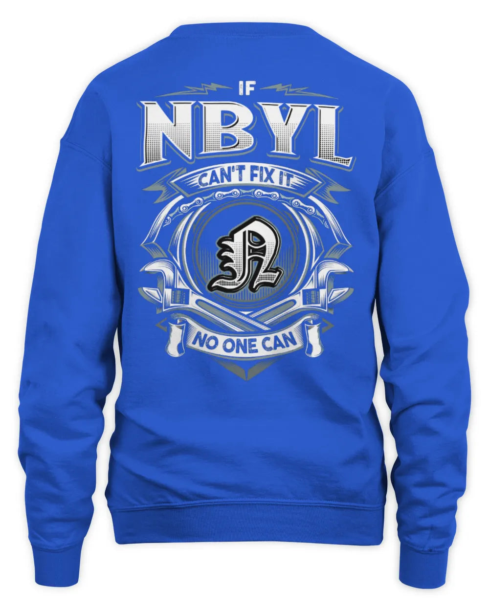 NBYL AP81-K4-626 - Personalized Ahmed Quote Apparel “If Ahmed Can't Fix It, No One Can” - Unisex Sweatshirt - Royal