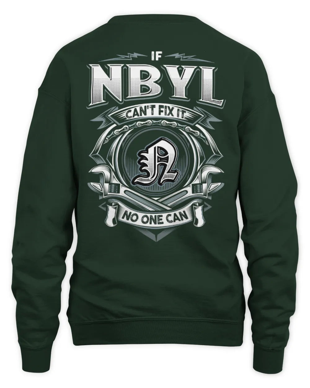 NBYL AP81-K4-626 - Personalized Ahmed Quote Apparel “If Ahmed Can't Fix It, No One Can” - Unisex Sweatshirt - Forest Green
