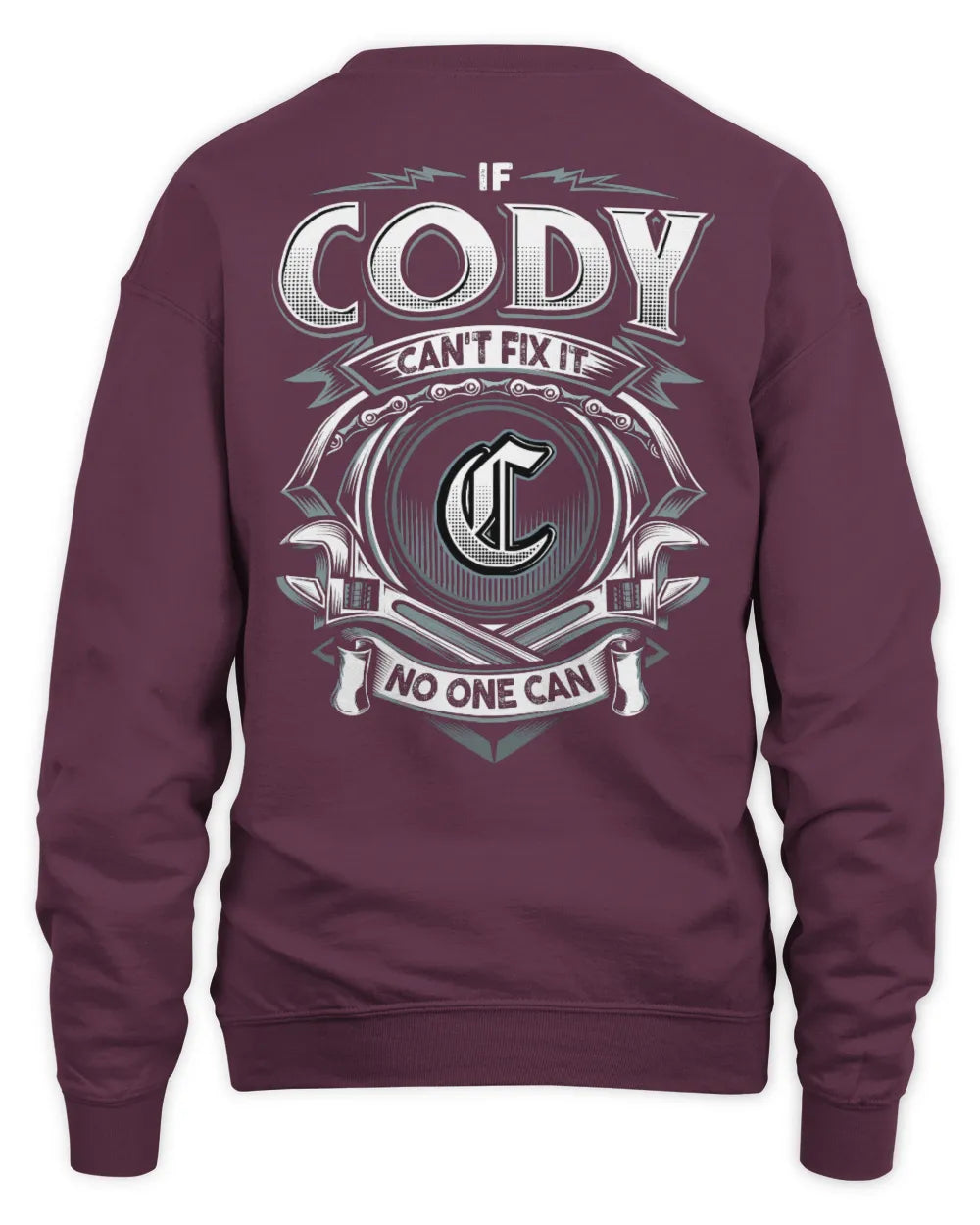 CODY AP81-K4-626 - Personalized Ahmed Quote Apparel “If Ahmed Can't Fix It, No One Can” - Unisex Sweatshirt - Maroon
