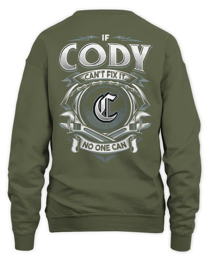CODY AP81-K4-626 - Personalized Ahmed Quote Apparel “If Ahmed Can't Fix It, No One Can” - Unisex Sweatshirt - Military Green