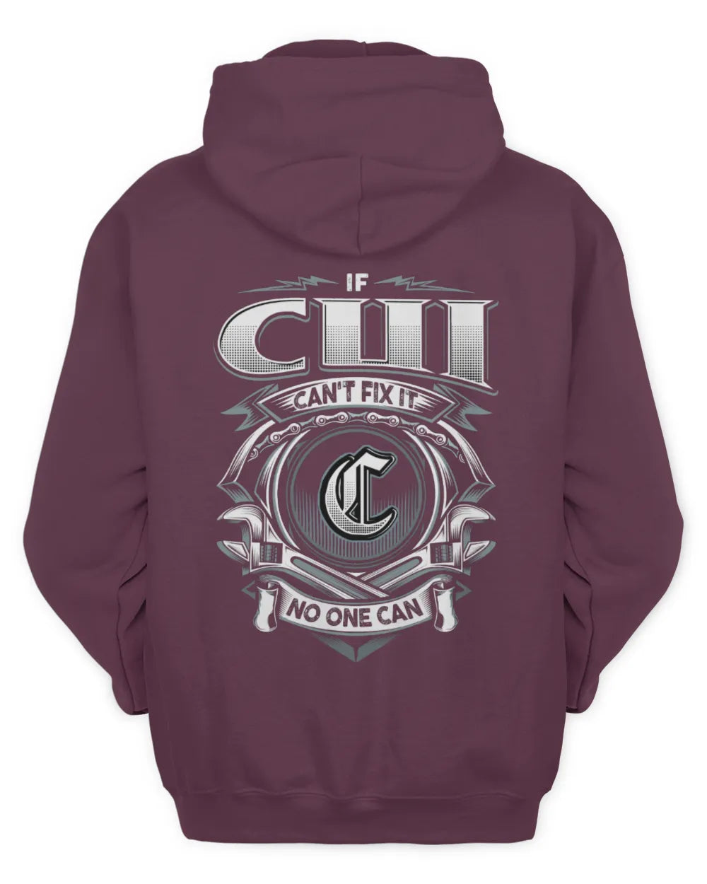CUI AP81-K4-626 - Personalized Ahmed Quote Apparel “If Ahmed Can't Fix It, No One Can” - Unisex Hoodie - Maroon