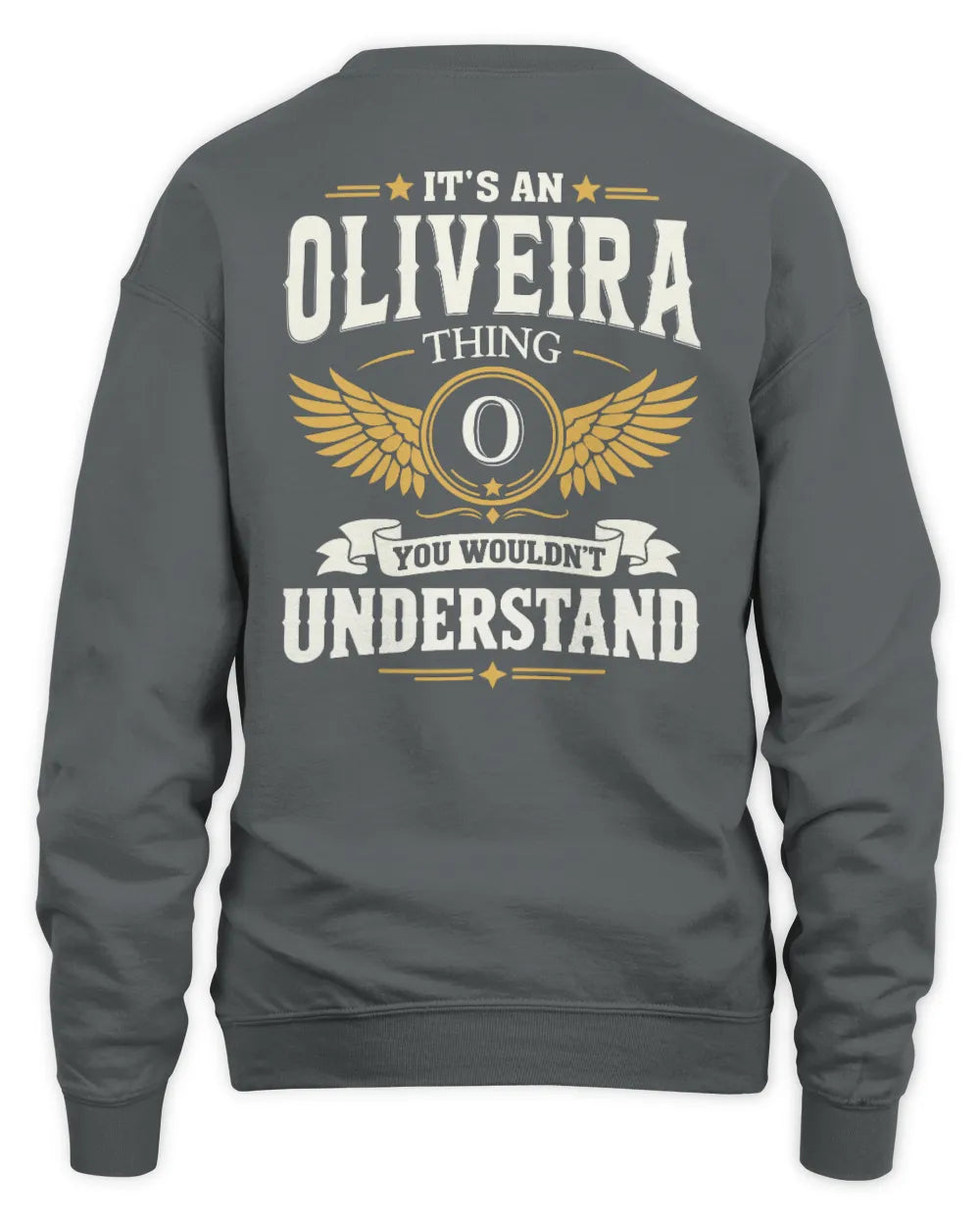 OLIVEIRA KT06-M008 It’s a [NAME] Thing – You Wouldn’t Understand | Personalized Vintage T-Shirt - Unisex Sweatshirt - Charcoal