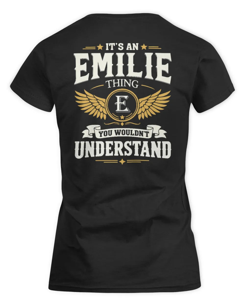 EMILIE KT06-M008 It’s a [NAME] Thing – You Wouldn’t Understand | Personalized Vintage T-Shirt - Women's Standard T-Shirt - Black