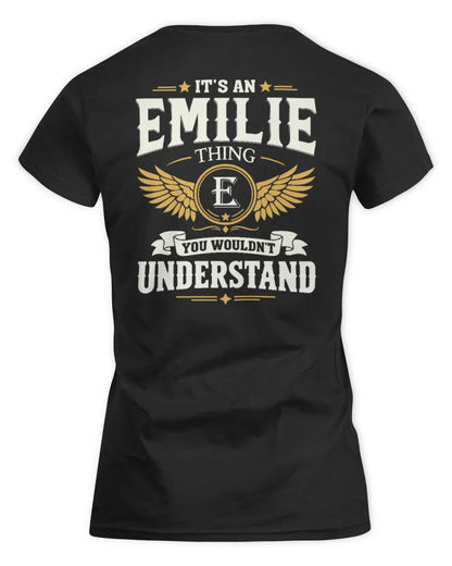 EMILIE KT06-M008 It’s a [NAME] Thing – You Wouldn’t Understand | Personalized Vintage T-Shirt - Women's Standard T-Shirt - Black