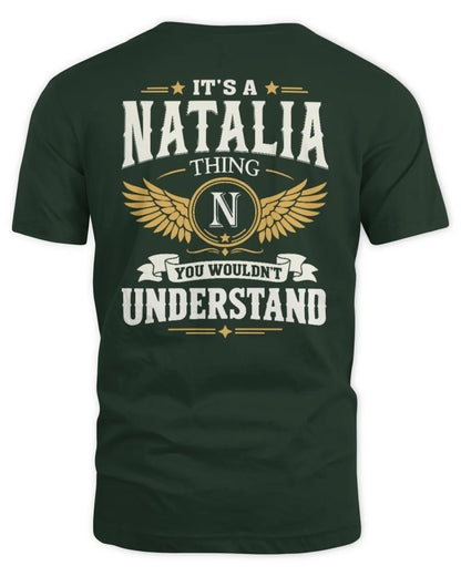 NATALIA KT06-M008 It’s a [NAME] Thing – You Wouldn’t Understand | Personalized Vintage T-Shirt - Unisex Standard T-Shirt - Forest Green