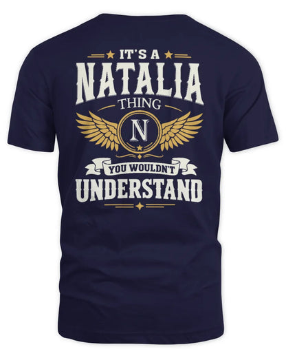 NATALIA KT06-M008 It’s a [NAME] Thing – You Wouldn’t Understand | Personalized Vintage T-Shirt - Unisex Standard T-Shirt - Navy
