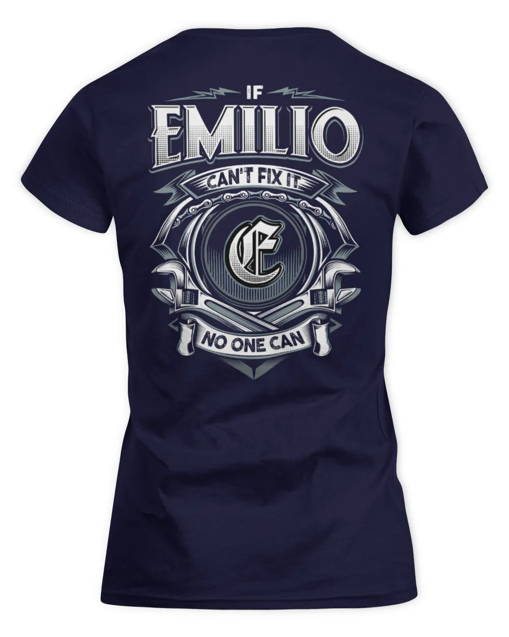 EMILIO AP81-K4-626 - Personalized Ahmed Quote Apparel “If Ahmed Can't Fix It, No One Can” - Women's Standard T-Shirt - Navy