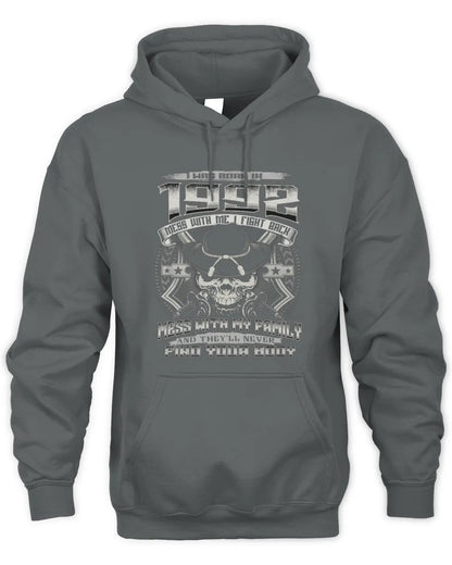 1992 HH89-K2 – Protective Family Quote T-Shirt - Unisex Hoodie - Charcoal