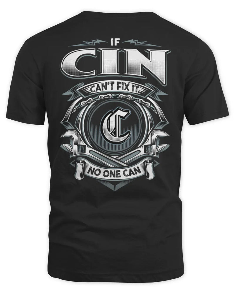 CIN AP81-K4-626 - Personalized Ahmed Quote Apparel “If Ahmed Can't Fix It, No One Can” - Unisex Standard T-Shirt - Black