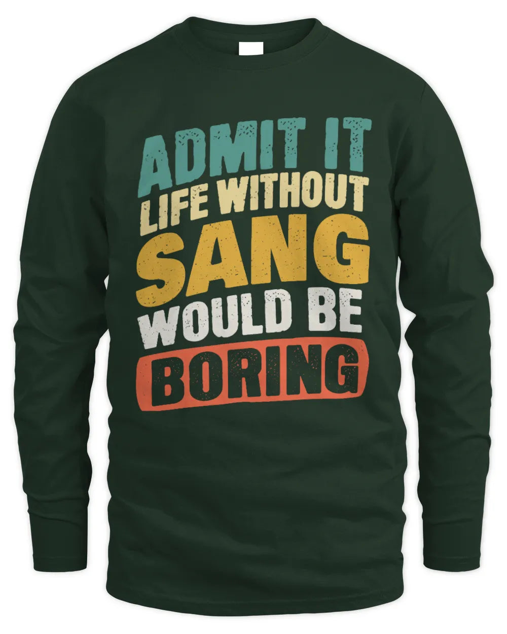 SANG TX03 P02 - Personalized Handyman Mechanic Shirt “If NAME Can’t Fix It, We’re All Screwed” - Men's Long Sleeved T-Shirt - Forest Green