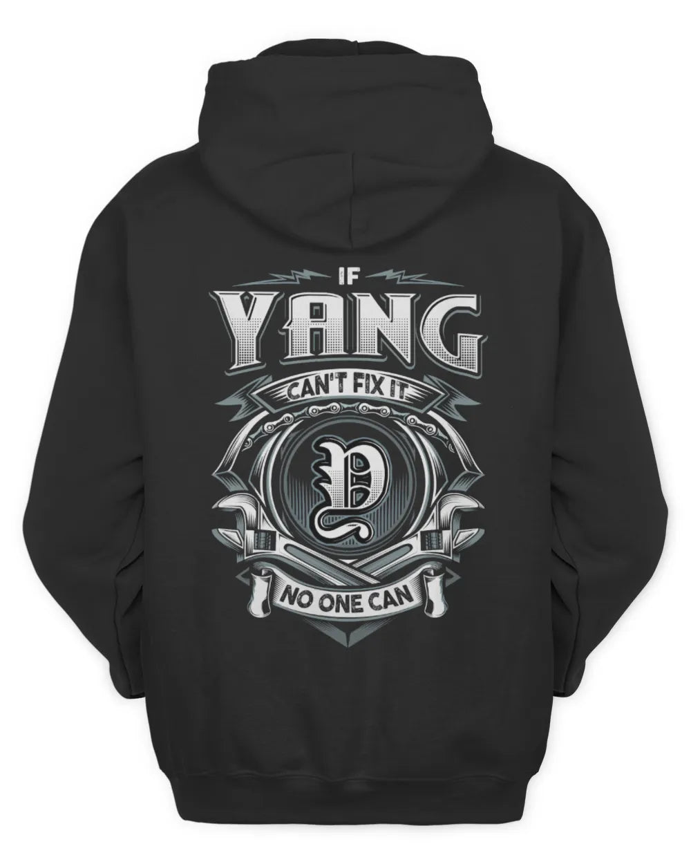 YANG AP81-K4-626 - Personalized Ahmed Quote Apparel “If Ahmed Can't Fix It, No One Can” - Unisex Hoodie - Black