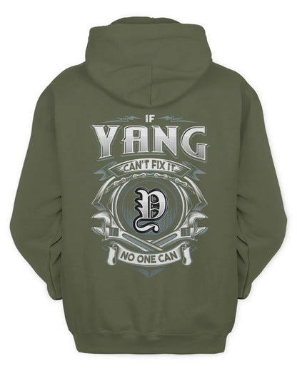 YANG AP81-K4-626 - Personalized Ahmed Quote Apparel “If Ahmed Can't Fix It, No One Can” - Unisex Hoodie - Military Green