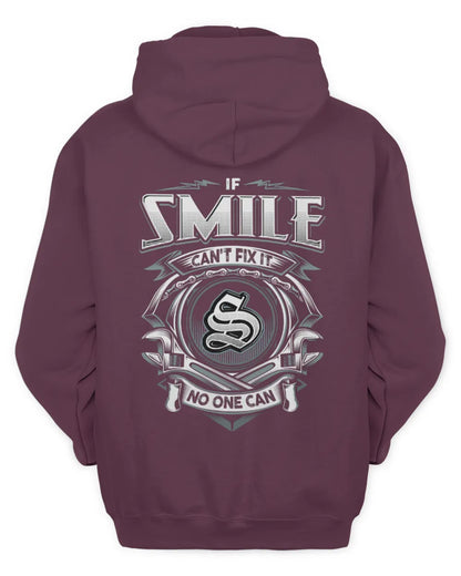 SMILE AP81-K4-626 - Personalized Ahmed Quote Apparel “If Ahmed Can't Fix It, No One Can” - Unisex Hoodie - Maroon