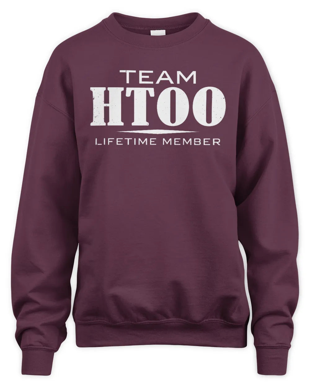 HTOO BL62-K4-128 - Personalized “Team NAME Lifetime Member” - Unisex Sweatshirt - Maroon
