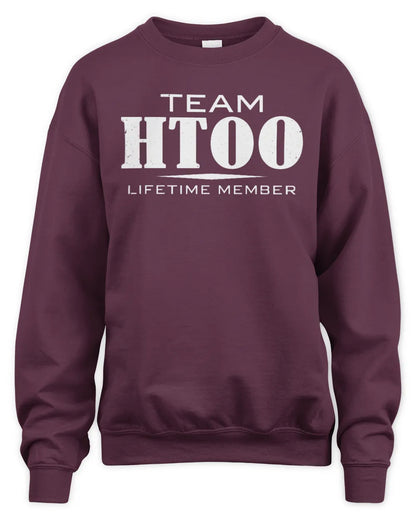 HTOO BL62-K4-128 - Personalized “Team NAME Lifetime Member” - Unisex Sweatshirt - Maroon