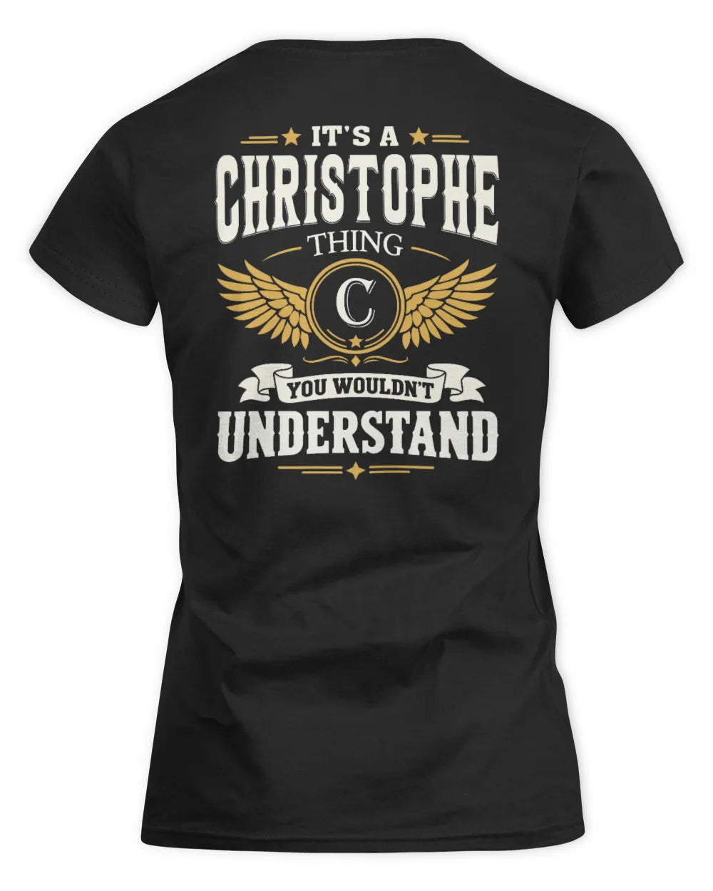 CHRISTOPHE KT06-M008 It’s a [NAME] Thing – You Wouldn’t Understand | Personalized Vintage T-Shirt - Women's Standard T-Shirt - Black