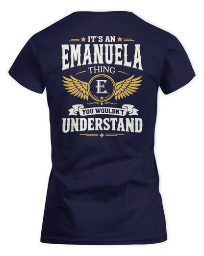 EMANUELA KT06-M008 It’s a [NAME] Thing – You Wouldn’t Understand | Personalized Vintage T-Shirt - Women's Standard T-Shirt - Navy