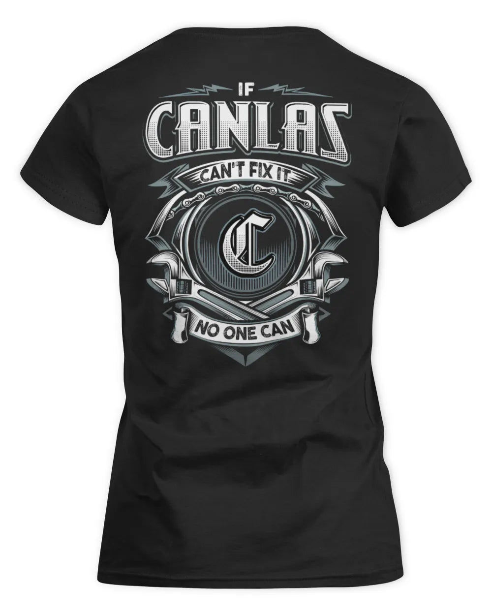 CANLAS AP81-K4-626 - Personalized Ahmed Quote Apparel “If Ahmed Can't Fix It, No One Can” - Women's Standard T-Shirt - Black