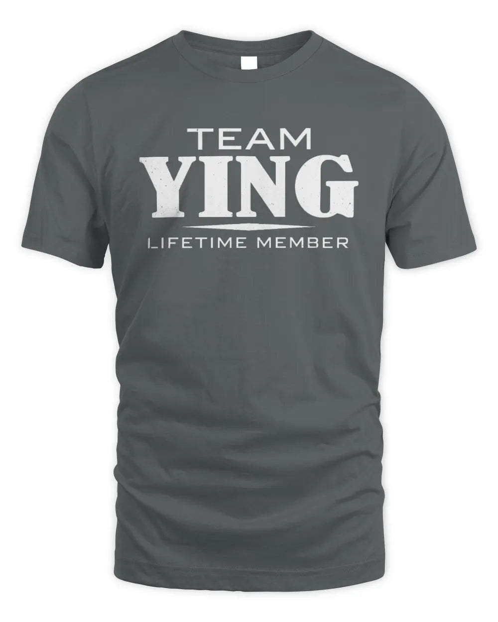 YING BL62-K4-128 - Personalized “Team NAME Lifetime Member” - Unisex Standard T-Shirt - Charcoal