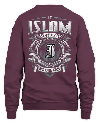 ISLAM AP81-K4-626 - Personalized Ahmed Quote Apparel “If Ahmed Can't Fix It, No One Can” - Unisex Sweatshirt - Maroon