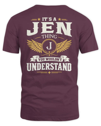 JEN KT06-M008 It’s a [NAME] Thing – You Wouldn’t Understand | Personalized Vintage T-Shirt - Unisex Standard T-Shirt - Maroon