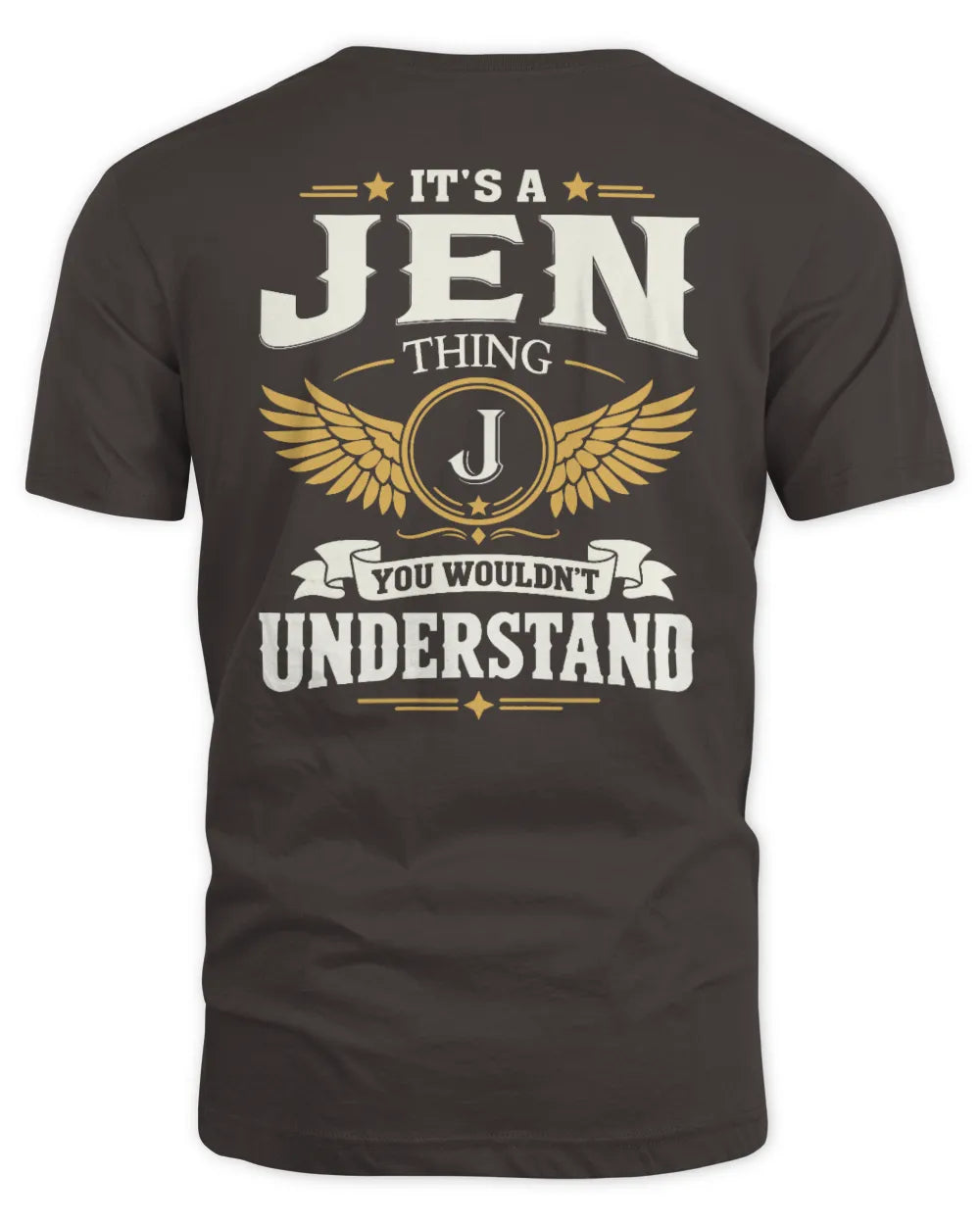 JEN KT06-M008 It’s a [NAME] Thing – You Wouldn’t Understand | Personalized Vintage T-Shirt - Unisex Standard T-Shirt - Dark Chocolate
