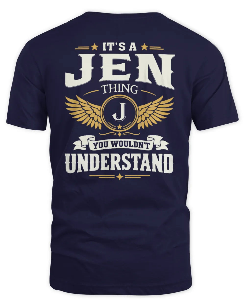 JEN KT06-M008 It’s a [NAME] Thing – You Wouldn’t Understand | Personalized Vintage T-Shirt - Unisex Standard T-Shirt - Navy