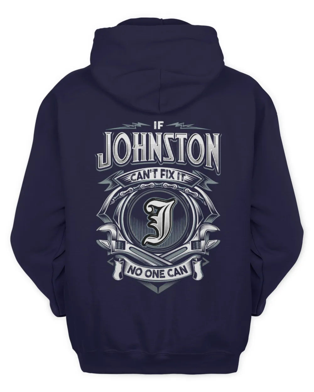 JOHNSTON AP81-K4-626 - Personalized Ahmed Quote Apparel “If Ahmed Can't Fix It, No One Can” - Unisex Hoodie - Navy