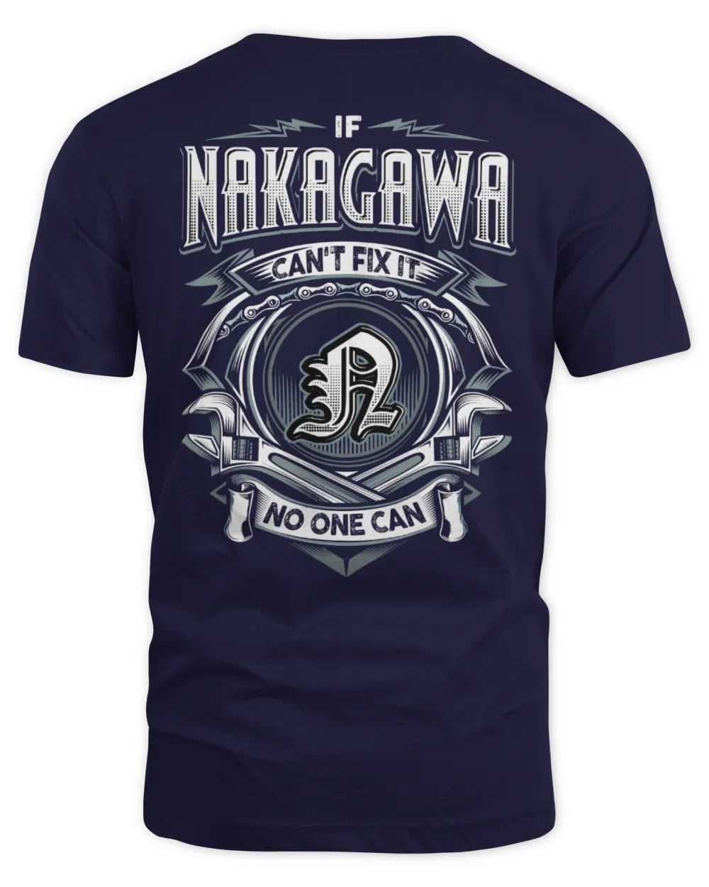 NAKAGAWA AP81-K4-626 - Personalized Ahmed Quote Apparel “If Ahmed Can't Fix It, No One Can” - Unisex Standard T-Shirt - Navy
