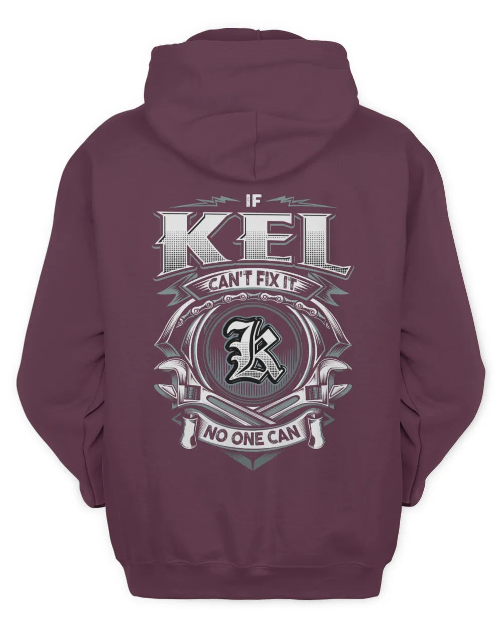 KEL AP81-K4-626 - Personalized Ahmed Quote Apparel “If Ahmed Can't Fix It, No One Can” - Unisex Hoodie - Maroon