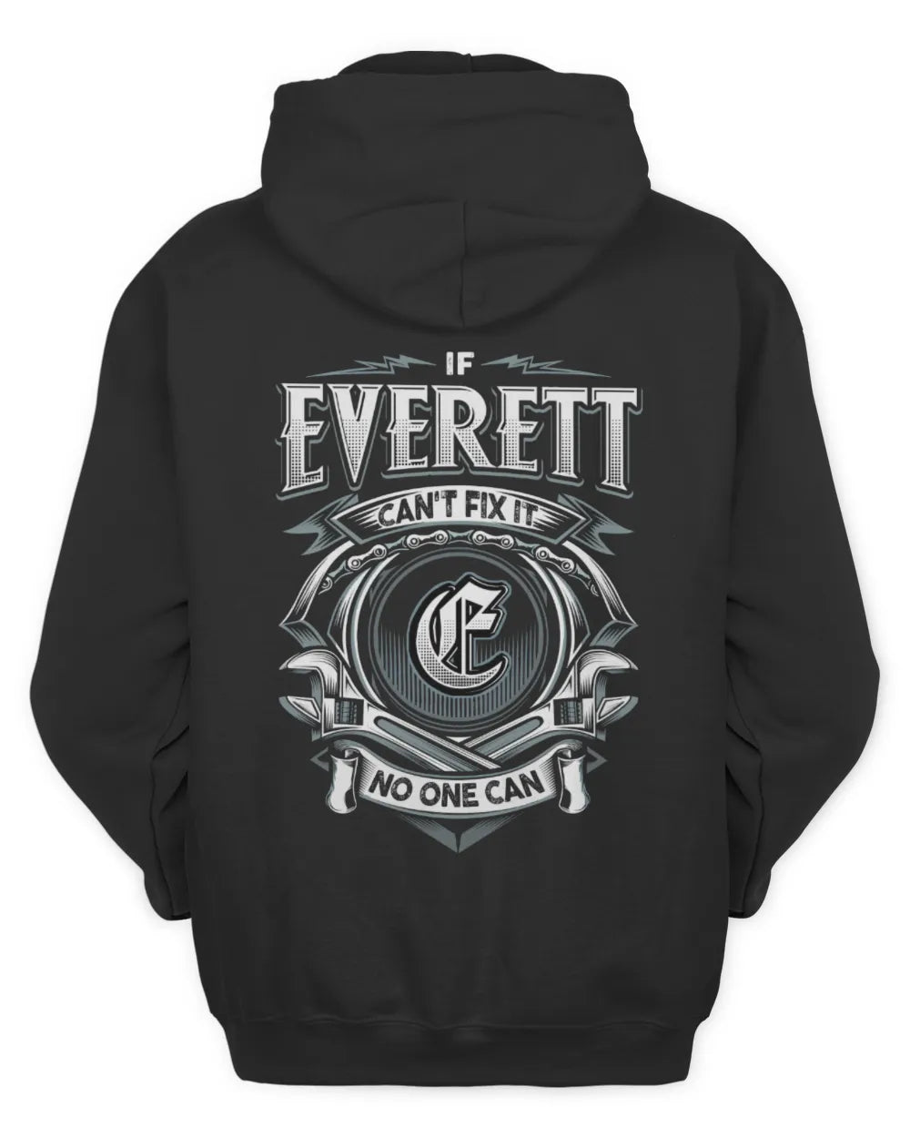 EVERETT AP81-K4-626 - Personalized Ahmed Quote Apparel “If Ahmed Can't Fix It, No One Can” - Unisex Hoodie - Black
