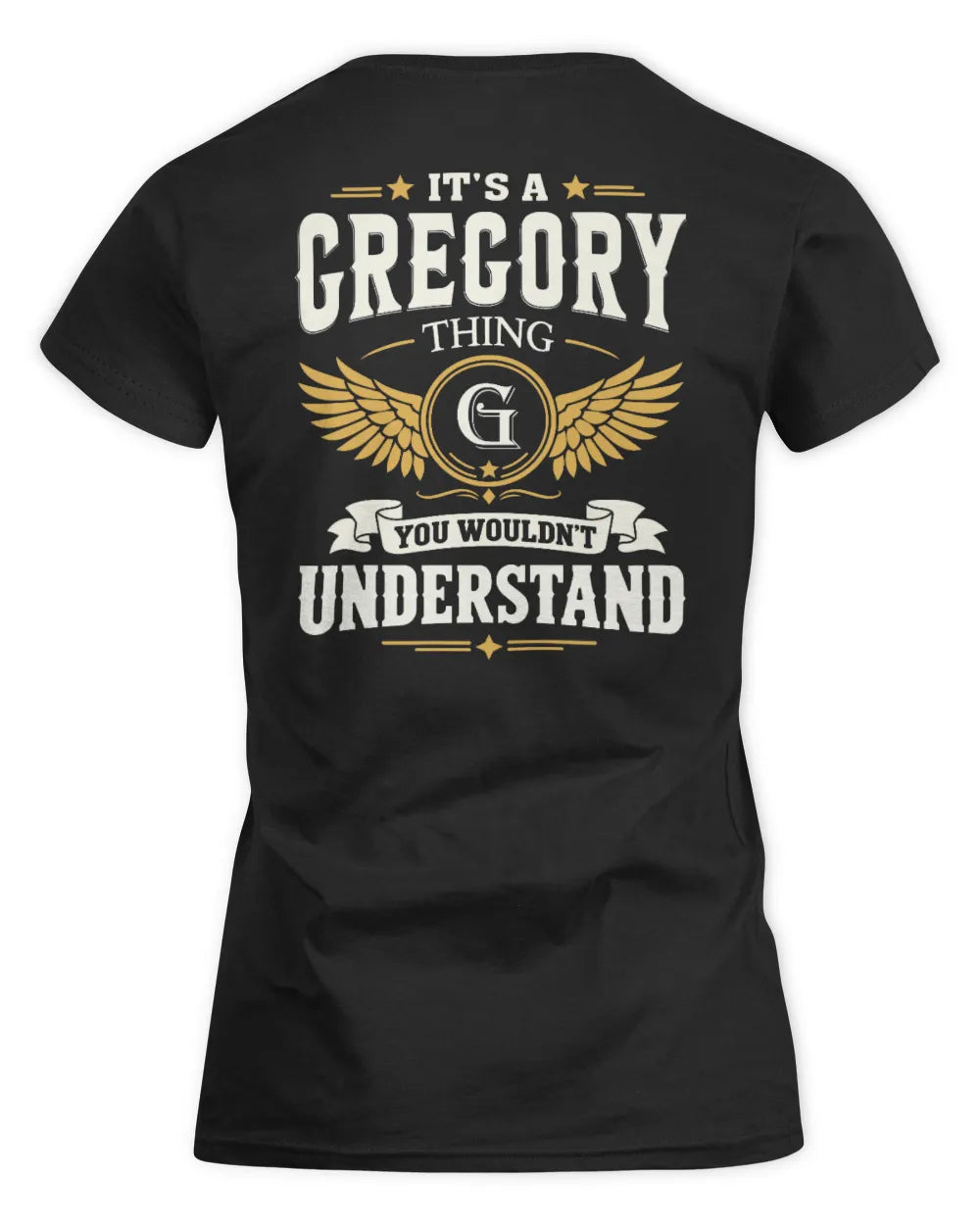 GREGORY KT06-M008 It’s a [NAME] Thing – You Wouldn’t Understand | Personalized Vintage T-Shirt - Women's Standard T-Shirt - Black