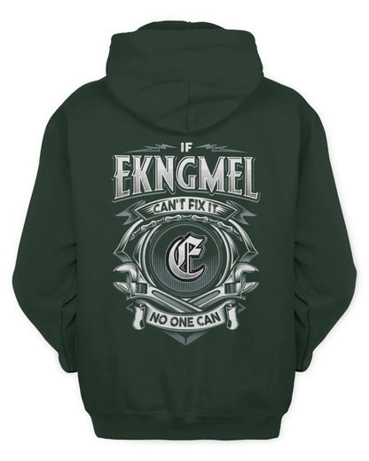 EKNGMEL AP81-K4-626 - Personalized Ahmed Quote Apparel “If Ahmed Can't Fix It, No One Can” - Unisex Hoodie - Forest Green