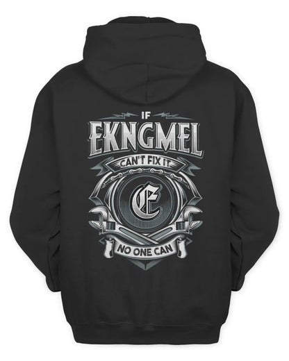EKNGMEL AP81-K4-626 - Personalized Ahmed Quote Apparel “If Ahmed Can't Fix It, No One Can” - Unisex Hoodie - Black