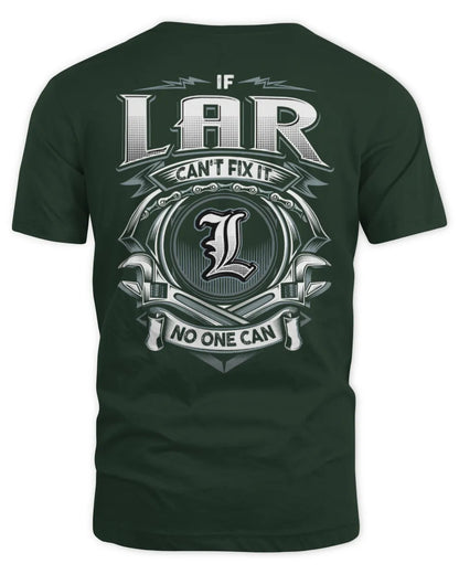 LAR AP81-K4-626 - Personalized Ahmed Quote Apparel “If Ahmed Can't Fix It, No One Can” - Unisex Standard T-Shirt - Forest Green
