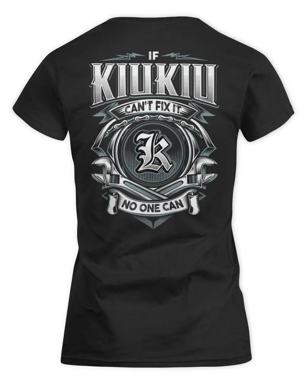 KIUKIU AP81-K4-626 - Personalized Ahmed Quote Apparel “If Ahmed Can't Fix It, No One Can” - Women's Standard T-Shirt - Black