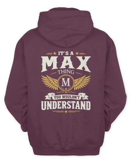 MAX KT06-M008 It’s a [NAME] Thing – You Wouldn’t Understand | Personalized Vintage T-Shirt - Unisex Hoodie - Maroon