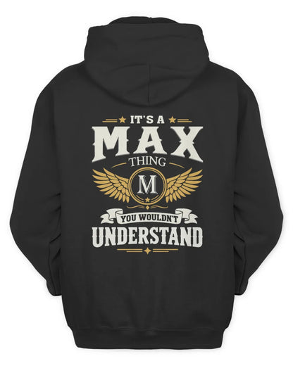 MAX KT06-M008 It’s a [NAME] Thing – You Wouldn’t Understand | Personalized Vintage T-Shirt - Unisex Hoodie - Black