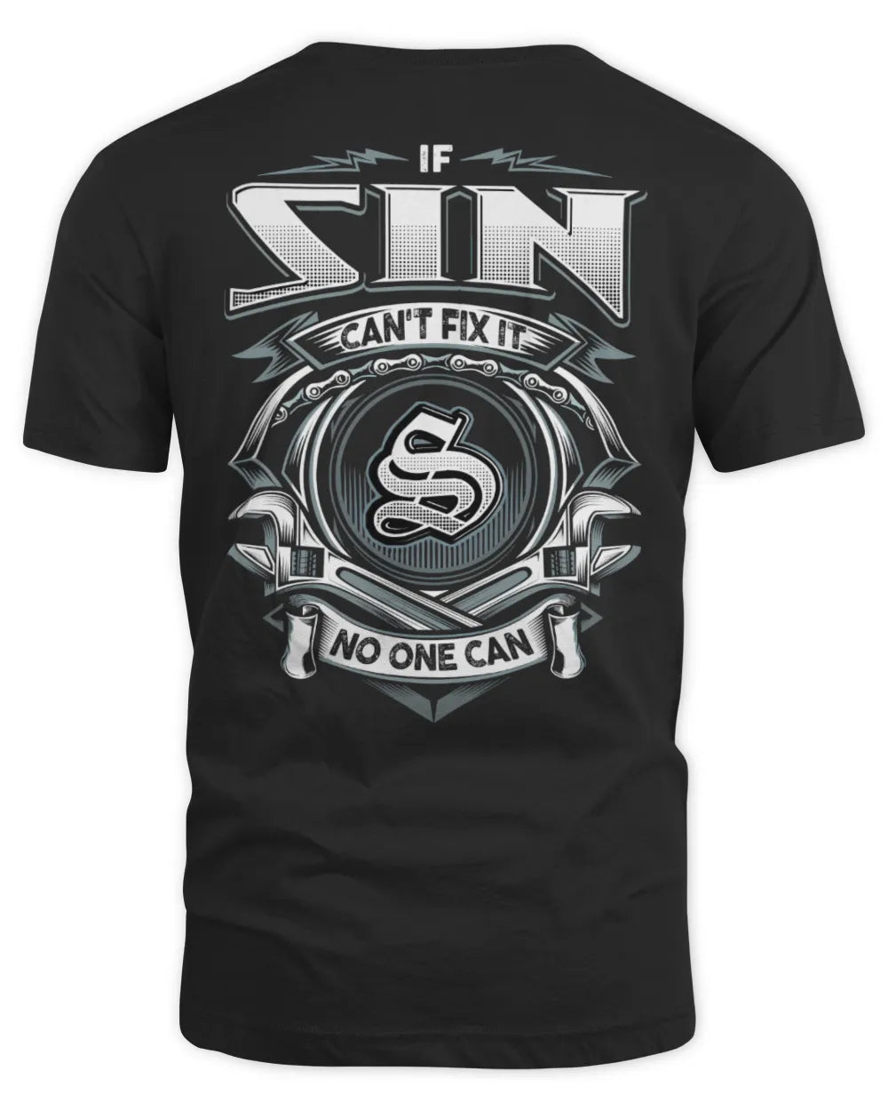 SIN AP81-K4-626 - Personalized Ahmed Quote Apparel “If Ahmed Can't Fix It, No One Can” - Unisex Standard T-Shirt - Black