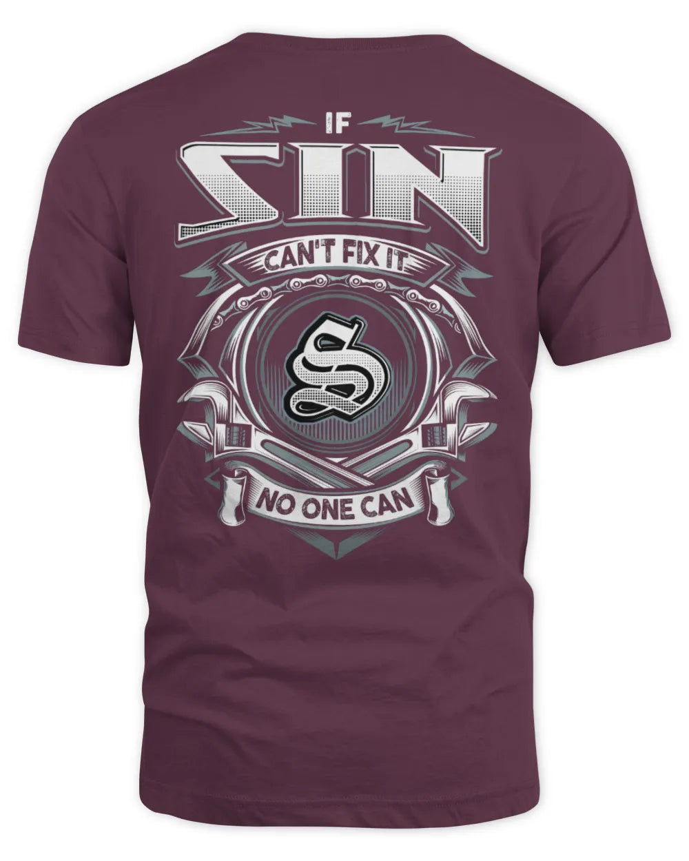 SIN AP81-K4-626 - Personalized Ahmed Quote Apparel “If Ahmed Can't Fix It, No One Can” - Unisex Standard T-Shirt - Maroon