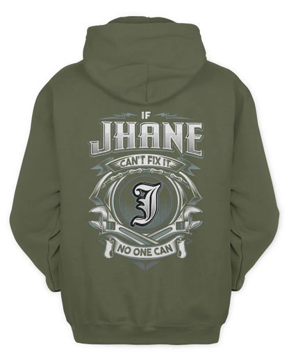 JHANE AP81-K4-626 - Personalized Ahmed Quote Apparel “If Ahmed Can't Fix It, No One Can” - Unisex Hoodie - Military Green
