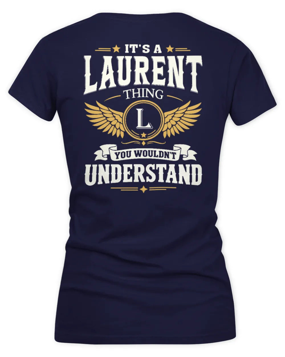 LAURENT KT06-M008 It’s a [NAME] Thing – You Wouldn’t Understand | Personalized Vintage T-Shirt - Women's V-Neck T-Shirt - Navy