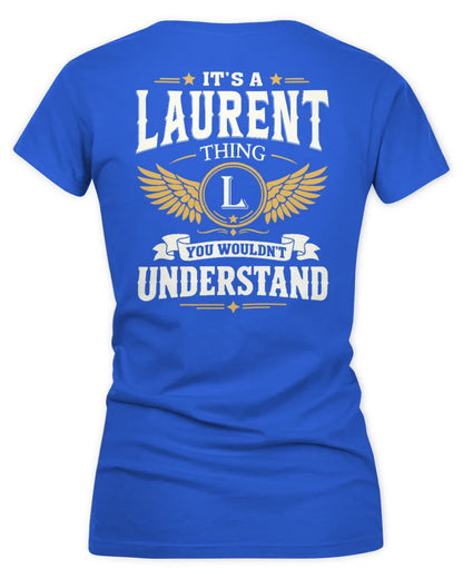 LAURENT KT06-M008 It’s a [NAME] Thing – You Wouldn’t Understand | Personalized Vintage T-Shirt - Women's V-Neck T-Shirt - Royal