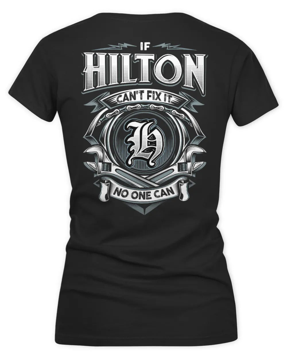 HILTON AP81-K4-626 - Personalized Ahmed Quote Apparel “If Ahmed Can't Fix It, No One Can” - Women's V-Neck T-Shirt - Black