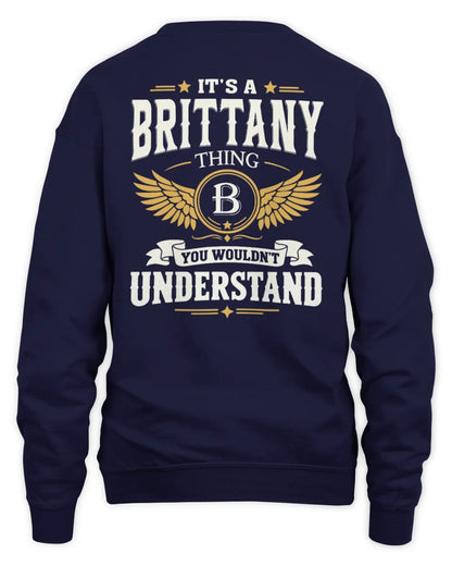BRITTANY KT06-M008 It’s a [NAME] Thing – You Wouldn’t Understand | Personalized Vintage T-Shirt - Unisex Sweatshirt - Navy