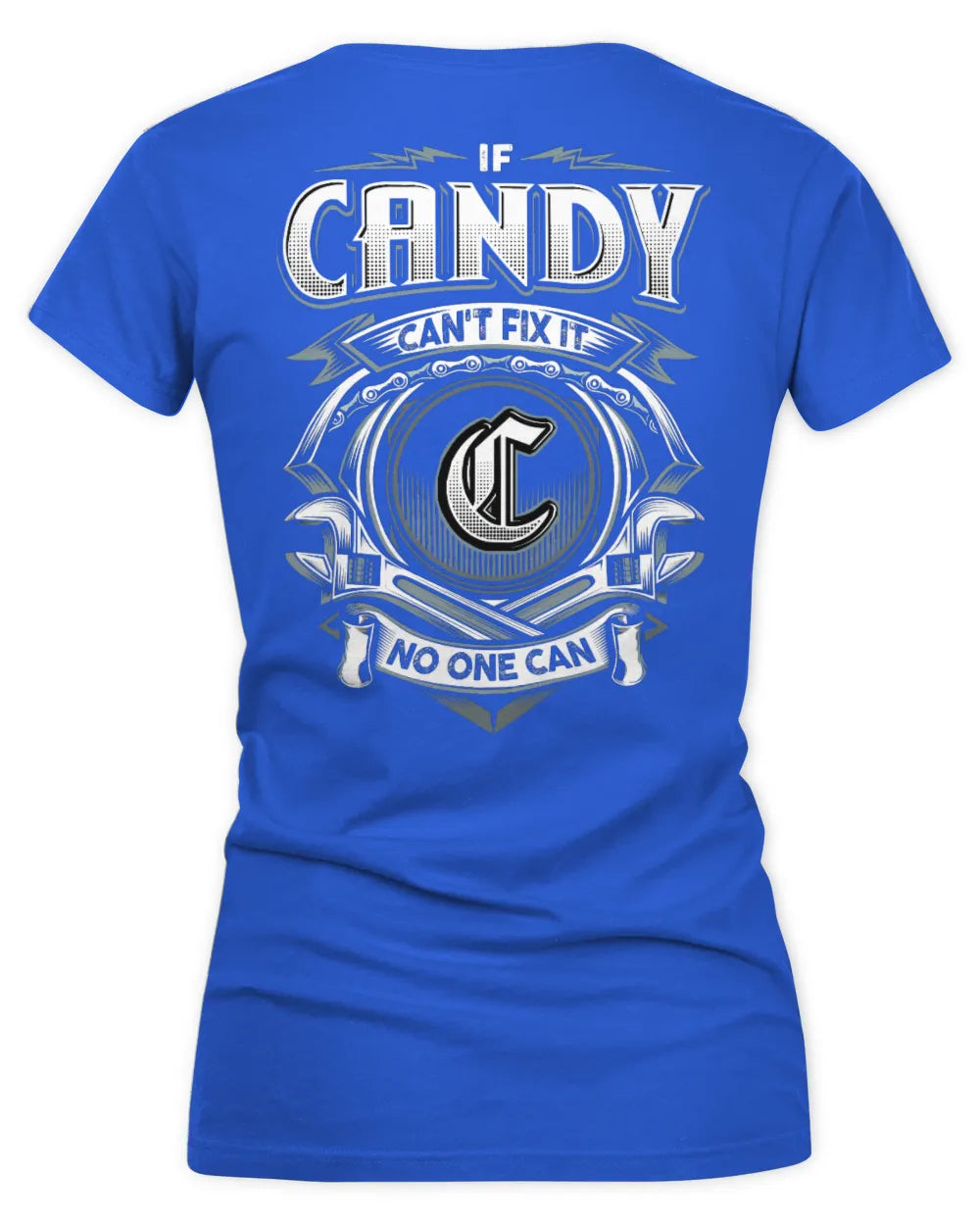 CANDY AP81-K4-626 - Personalized Ahmed Quote Apparel “If Ahmed Can't Fix It, No One Can” - Women's V-Neck T-Shirt - Royal
