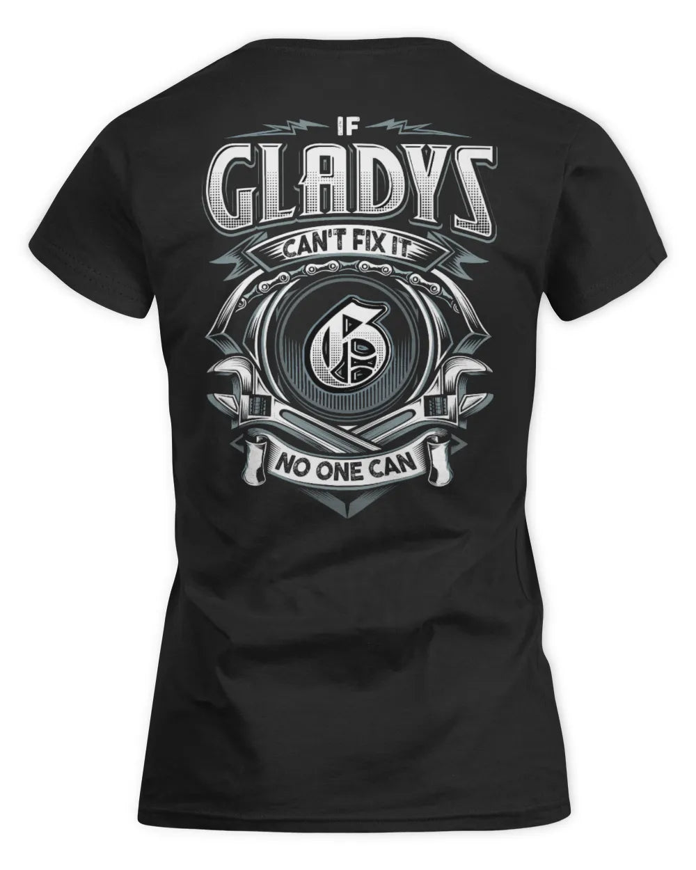 GLADYS AP81-K4-626 - Personalized Ahmed Quote Apparel “If Ahmed Can't Fix It, No One Can” - Women's Standard T-Shirt - Black