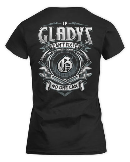 GLADYS AP81-K4-626 - Personalized Ahmed Quote Apparel “If Ahmed Can't Fix It, No One Can” - Women's Standard T-Shirt - Black