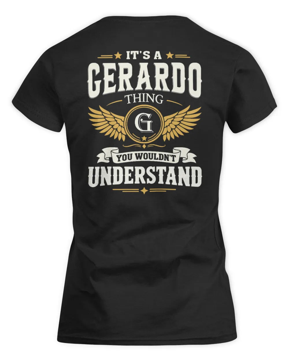 GERARDO KT06-M008 It’s a [NAME] Thing – You Wouldn’t Understand | Personalized Vintage T-Shirt - Women's Standard T-Shirt - Black