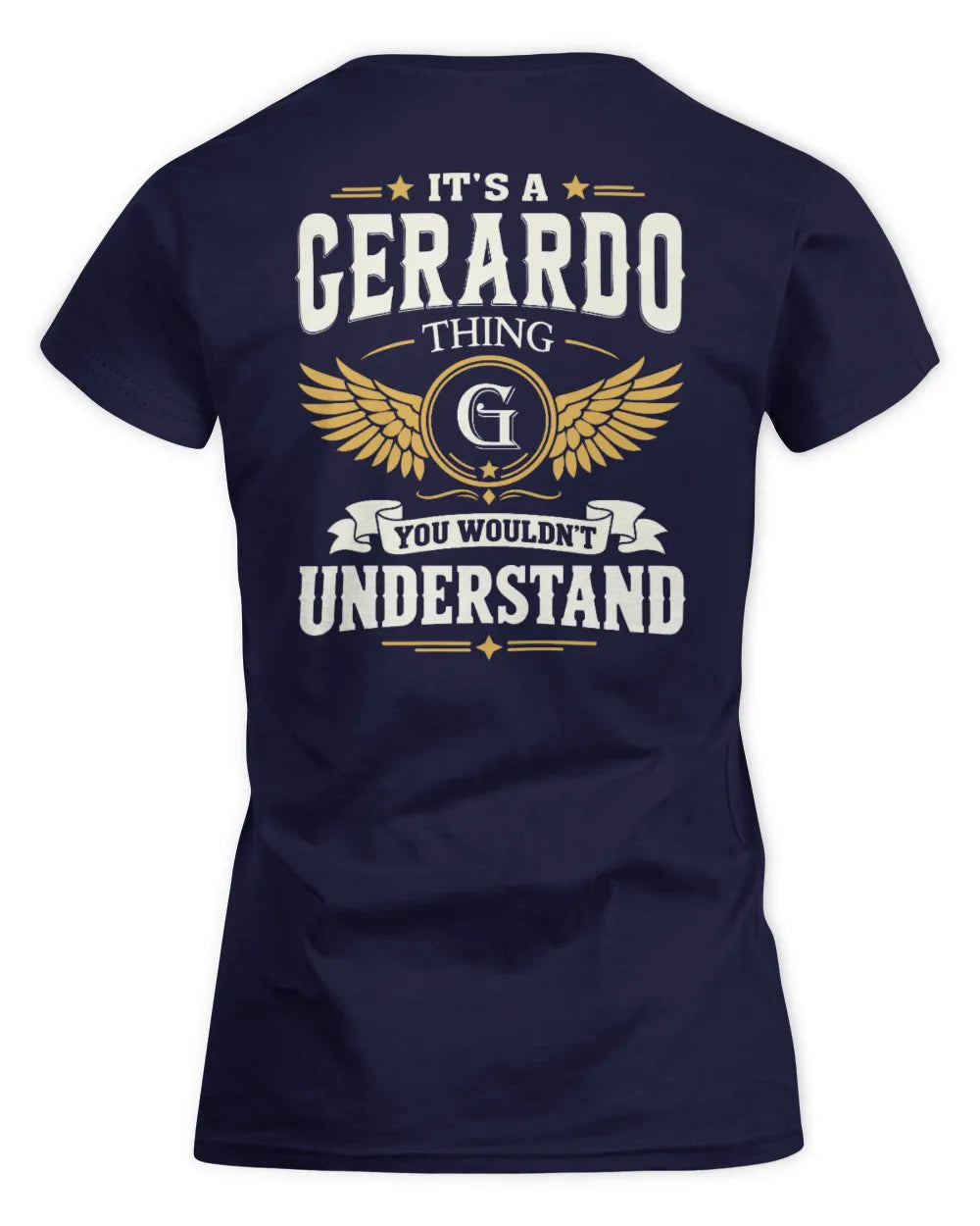 GERARDO KT06-M008 It’s a [NAME] Thing – You Wouldn’t Understand | Personalized Vintage T-Shirt - Women's Standard T-Shirt - Navy